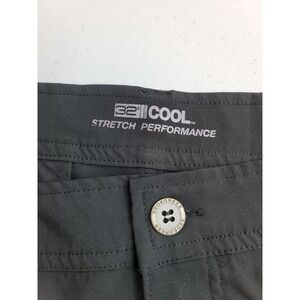 32‎ Degrees Cool Stretch Performance Shorts Black Mens 33 Golf Gym  10" inseam